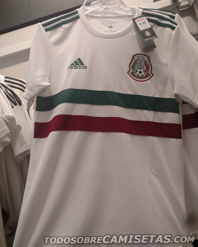 Camiseta visitante de México Rusia 2018