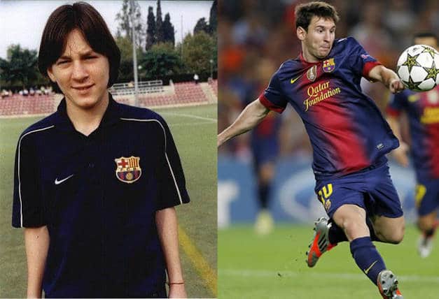 Un día como hoy, hace 17 años, Messi vestía por primera vez la playera del Barça.