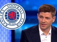 Steven Gerrard el icono Inglés nuevo DT del Rangers de Escocia