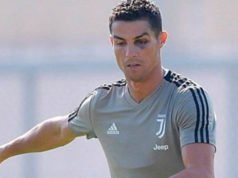 Cristiano Ronaldo llegó con el ojo morado al entrenamiento de la Juventus
