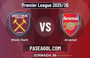 West Ham vs Arsenal: horario, canal y previa de la Jornada 36 de la Premier League 2025/26 West Ham vs Arsenal - Jornada 36 - Premier League 2025/26