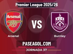 Arsenal vs Burnley: horario, contexto y claves de la Jornada 37 de la Premier League 2025/26 Arsenal vs Burnley - Jornada 37 - Premier League 2025/26