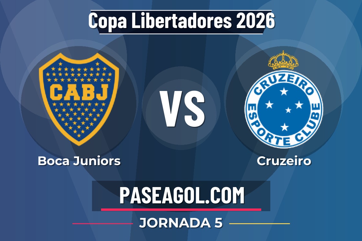 Boca Juniors vs Cruzeiro Boca Juniors vs Cruzeiro - Jornada 5 - Copa Libertadores 2026