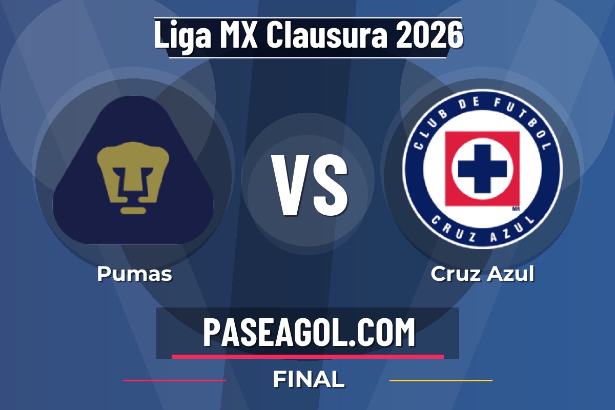 Pumas vs Cruz Azul Pumas vs Cruz Azul - Final - Liga MX Clausura 2026