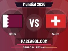 Qatar vs Suiza en vivo Mundial 2026, donde ver Qatar vs Suiza - Grupo B - Fecha 1 - Mundial 2026