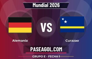 Alemania vs Curazao en vivo Mundial 2026, donde ver Alemania vs Curazao - Grupo E - Fecha 1 - Mundial 2026
