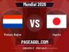 Países Bajos vs Japón en vivo Mundial 2026, donde ver Países Bajos vs Japón - Grupo F - Fecha 1 - Mundial 2026