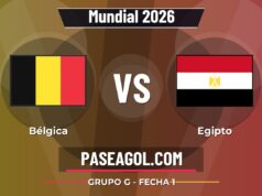 Bélgica vs Egipto en vivo Mundial 2026, donde ver Bélgica vs Egipto - Grupo G - Fecha 1 - Mundial 2026