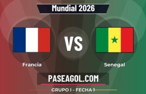 Francia vs Senegal en vivo Mundial 2026, donde ver Francia vs Senegal - Grupo I - Fecha 1 - Mundial 2026