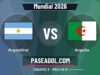 Argentina vs Argelia en vivo Mundial 2026, donde ver Argentina vs Argelia - Grupo J - Fecha 1 - Mundial 2026