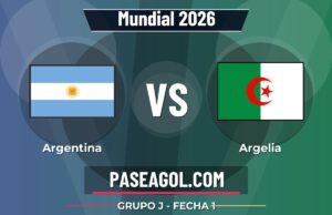 Argentina vs Argelia en vivo Mundial 2026, donde ver Argentina vs Argelia - Grupo J - Fecha 1 - Mundial 2026