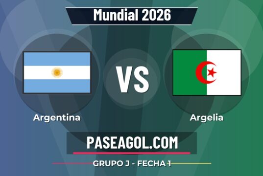 Argentina vs Argelia en vivo Mundial 2026, donde ver Argentina vs Argelia - Grupo J - Fecha 1 - Mundial 2026