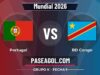 Portugal vs RD Congo en vivo Mundial 2026, donde ver Portugal vs RD Congo - Grupo K - Fecha 1 - Mundial 2026
