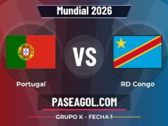 Portugal vs RD Congo en vivo Mundial 2026, donde ver Portugal vs RD Congo - Grupo K - Fecha 1 - Mundial 2026