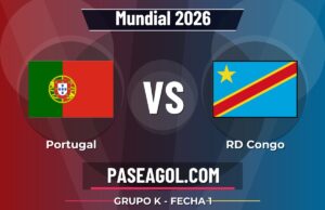 Portugal vs RD Congo en vivo Mundial 2026, donde ver Portugal vs RD Congo - Grupo K - Fecha 1 - Mundial 2026