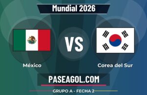 México vs Corea del Sur en vivo Mundial 2026, donde ver México vs Corea del Sur - Grupo A - Fecha 2 - Mundial 2026