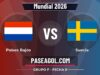Países Bajos vs Suecia en vivo Mundial 2026, donde ver Países Bajos vs Suecia - Grupo F - Fecha 2 - Mundial 2026