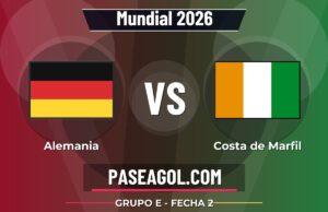 Alemania vs Costa de Marfil en vivo Mundial 2026, donde ver Alemania vs Costa de Marfil - Grupo E - Fecha 2 - Mundial 2026