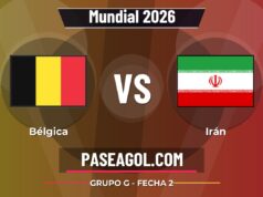 Bélgica vs Irán en vivo Mundial 2026, donde ver Bélgica vs Irán - Grupo G - Fecha 2 - Mundial 2026