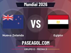 Nueva Zelanda vs Egipto en vivo Mundial 2026, donde ver Nueva Zelanda vs Egipto - Grupo G - Fecha 2 - Mundial 2026