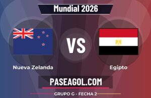 Nueva Zelanda vs Egipto en vivo Mundial 2026, donde ver Nueva Zelanda vs Egipto - Grupo G - Fecha 2 - Mundial 2026