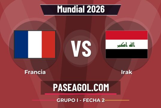 Francia vs Irak en vivo Mundial 2026, donde ver Francia vs Irak - Grupo I - Fecha 2 - Mundial 2026
