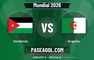 Jordania vs Argelia en vivo Mundial 2026, donde ver Jordania vs Argelia - Grupo J - Fecha 2 - Mundial 2026