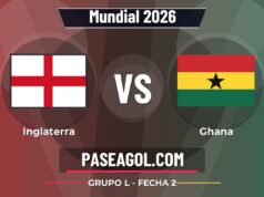 Inglaterra vs Ghana en vivo Mundial 2026, donde ver Inglaterra vs Ghana - Grupo L - Fecha 2 - Mundial 2026