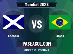 Escocia vs Brasil en vivo Mundial 2026, donde ver Escocia vs Brasil - Grupo C - Fecha 3 - Mundial 2026