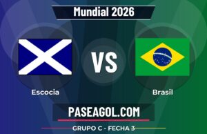 Escocia vs Brasil en vivo Mundial 2026, donde ver Escocia vs Brasil - Grupo C - Fecha 3 - Mundial 2026