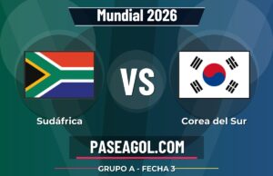 Sudáfrica vs Corea del Sur en vivo Mundial 2026, donde ver Sudáfrica vs Corea del Sur - Grupo A - Fecha 3 - Mundial 2026