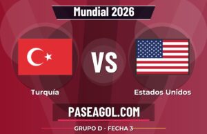 Turquía vs Estados Unidos en vivo Mundial 2026, donde ver Turquía vs Estados Unidos - Grupo D - Fecha 3 - Mundial 2026
