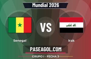 Senegal vs Irak en vivo Mundial 2026, donde ver Senegal vs Irak - Grupo I - Fecha 3 - Mundial 2026