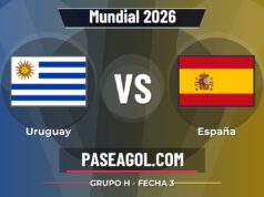 Uruguay vs España en vivo Mundial 2026, donde ver Uruguay vs España - Grupo H - Fecha 3 - Mundial 2026