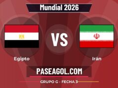 Egipto vs Irán en vivo Mundial 2026, donde ver Egipto vs Irán - Grupo G - Fecha 3 - Mundial 2026