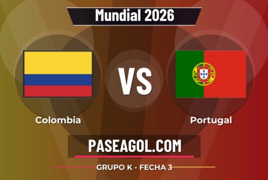 Colombia vs Portugal en vivo Mundial 2026, donde ver Colombia vs Portugal - Grupo K - Fecha 3 - Mundial 2026