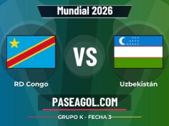 RD Congo vs Uzbekistán en vivo Mundial 2026, donde ver RD Congo vs Uzbekistán - Grupo K - Fecha 3 - Mundial 2026