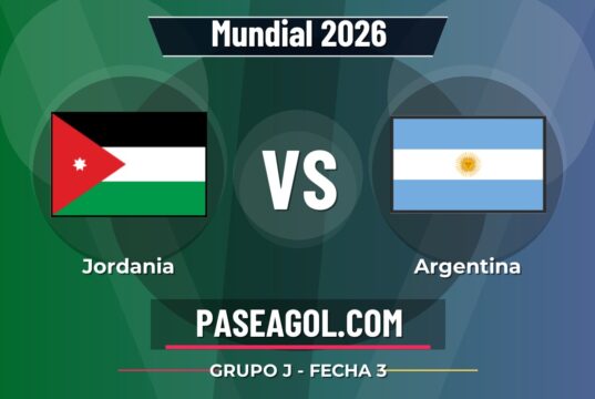 Jordania vs Argentina en vivo Mundial 2026, donde ver Jordania vs Argentina - Grupo J - Fecha 3 - Mundial 2026