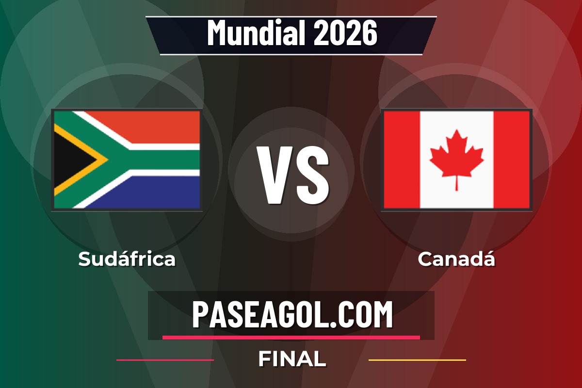 Sudáfrica vs Canadá Sudáfrica vs Canadá - Final - Mundial 2026