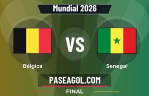 Bélgica vs Senegal en vivo Mundial 2026, donde ver Bélgica vs Senegal - Final - Mundial 2026