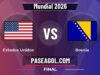 Estados Unidos vs Bosnia en vivo Mundial 2026, donde ver Estados Unidos vs Bosnia - Final - Mundial 2026