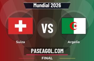Suiza vs Argelia en vivo Mundial 2026, donde ver Suiza vs Argelia - Final - Mundial 2026