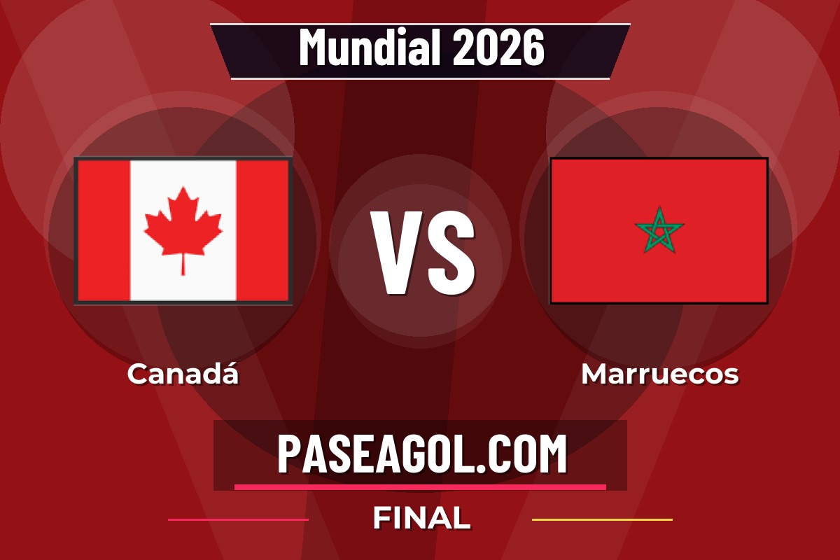 Canadá vs Marruecos Canadá vs Marruecos - Final - Mundial 2026