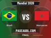 Brasil vs Marruecos en vivo Mundial 2026, donde ver Brasil vs Marruecos - Final - Mundial 2026