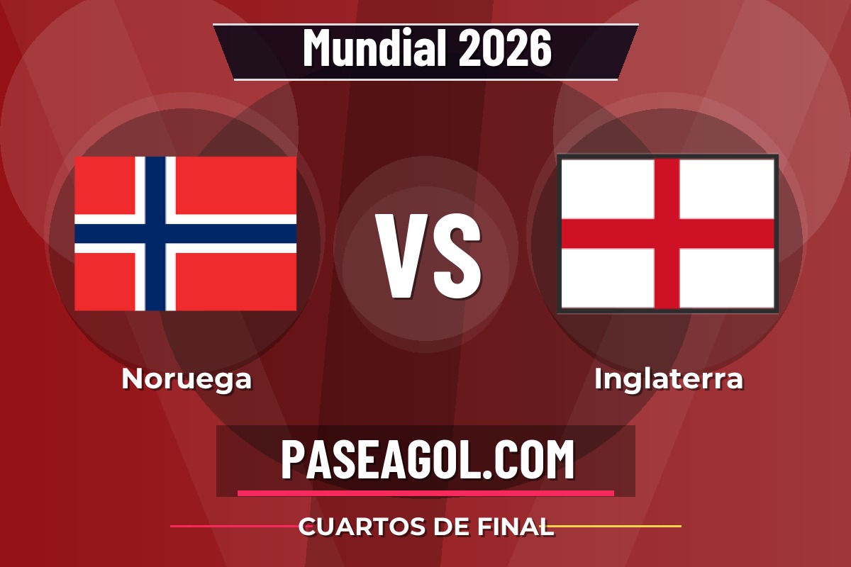Noruega vs Inglaterra Noruega vs Inglaterra - Cuartos de final - Mundial 2026