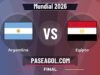 Argentina vs Egipto en vivo Mundial 2026, donde ver Argentina vs Egipto - Final - Mundial 2026