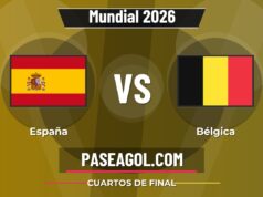 España vs Bélgica en vivo Mundial 2026, donde ver España vs Bélgica - Cuartos de final - Mundial 2026