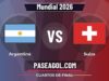 Argentina vs Suiza en vivo Mundial 2026, donde ver Argentina vs Suiza - Cuartos de final - Mundial 2026