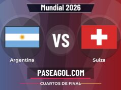 Argentina vs Suiza en vivo Mundial 2026, donde ver Argentina vs Suiza - Cuartos de final - Mundial 2026