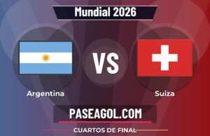 Argentina vs Suiza en vivo Mundial 2026, donde ver Argentina vs Suiza - Cuartos de final - Mundial 2026